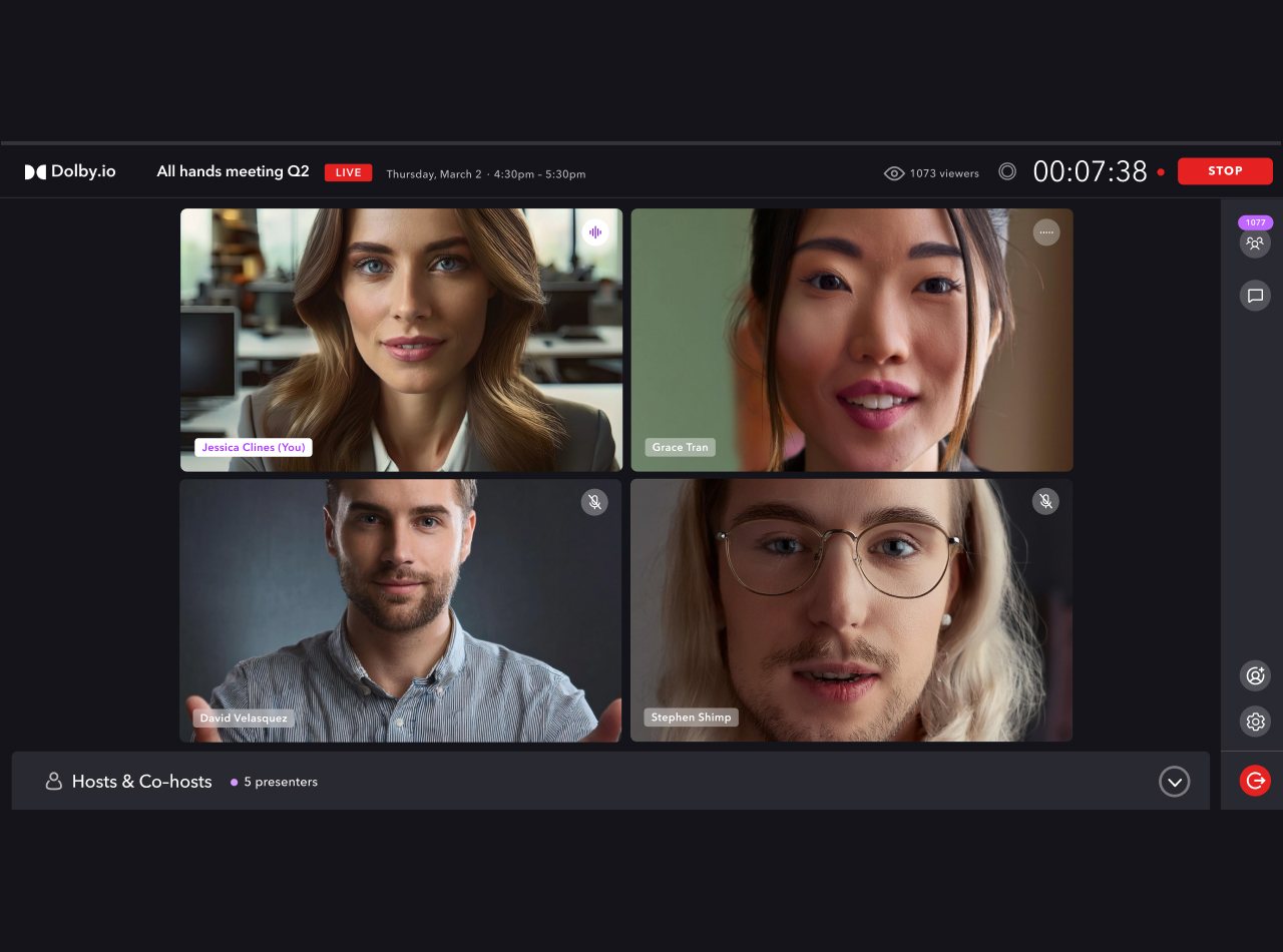 Dolby, Live Events, video grid